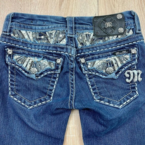 Miss Me Signature Low Rise Slim Bootcut Jeans 24 - Picture 2 of 10